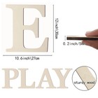 Wooden Letters 12 Inch Large Paintable Wooden Letter For Wall D  cor  Thick