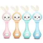 Musical Flashing Baby Rattle Teether Toy Rabbit Hand Bell Infant Sensory Toy