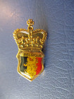 Belgique Belgium Vintage Pin Badge France Souvenir Travel Lapel Coat Of Arms B12