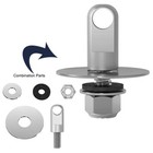 Ammo Box Lock Kit Bolt 30 50 Cal Can Steel Locking Set Gun Safe Box Hardware Kit