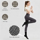 Pilates Yoga Grip Socks For Women  Bow-patterned 5-10 2 Pairs  black   Red 