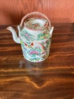 Antique 19th Century Chinese Export Famille Rose Medallion Porcelain Teapot