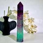 2 32lb  Natural Fluorite Crystal Column Magic Wand Obelisk Point Earth Healing