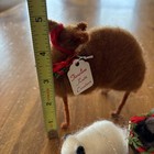 Lot Of 3 Handmade Animals Llama Sheep Plush Figure Wool  Timeless Knits Creation