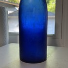 Antique Stunning  Cobalt Blue Quart Blob Beer Bottle Turn Mold Blown Gorgeous 