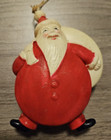 Rare Vintage Occupied Japan Celluloid Christmas Santa Claus W Toy Sack Ornament