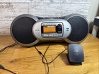 Sirius Xm Radio Sportster Boombox Sp-b1r With Antenna Powers On