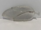 Glass Leaf Shaped 12 5   x5    Divided Serving Dish relish Tray