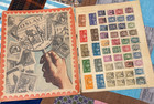 1959 Traveler  And Wwii Norwegian Album For Postage Stamps Of The World- No Us