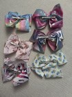 Lot Of 6 Jojo Siwa Bows Large 7    Rainbow Cheer  Unicorn  Pineapple