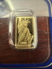 Vintage Rare  Pamp Suisse Statue Of Liberty 1 Gram Gold  Bar- Sealed In Assay