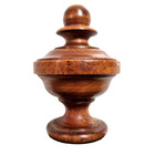 Decorative Wood Post Finial Newel 4 06 In Vintage French Architectural Salvage