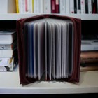 Rfid Mens Slim Front Pocket Wallet Genuine Leather Bifold Id credit Card Holder