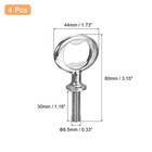 Bottle Opener  4pcs 80mm - Zinc Alloy Threaded Hardware For Diy Craft  silver 