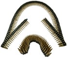 60  Plastic Toy Ammo Bullet Belt Bandolier Cowboy Army Soldier Costume Accessory