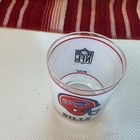 Vintage Buffalo Bills Nfl Mobil Gas Drinking Glasses 4  Tall Ex Cond