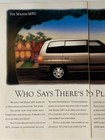 1990 Mazda Mpv Two Page Print Ad Minivan Home