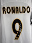 Ronaldo Nazario Signed Real Madrid Adidas Jersey  9 Beckett Witness Bas
