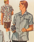 Mccall s Sew Pattern  56 Men s Youth Camp Panama Shirt  bermuda Shorts Small 34 