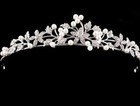 2pcs Wedding Bridal Crystal Rhinestone Crown Comb Tiara Hair Band Flower Gift