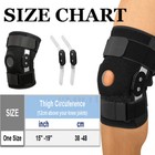 Hinged Knee Brace Compression Sleeve Joint Support Open Patella Stabilizer Wrap