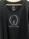 Cirque Du Soleil Tee Womens   s Black Sz 2xl Embellished Silver Rhinestones