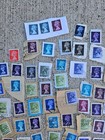 105  Mixed Lot United Kingdom Queen Elizabeth Ii Machin Postage Stamps Canceled 