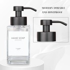 Foaming Soap Dispenser With Stainless Steel Pump  12oz 1 Pack  C-clear 