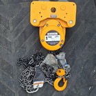 Harrington Nth010-10 Manual Chain Trolley Hoist  2000 Lb Cap  10 Ft Lift   1-ton