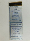Bresnahan s Package Store Springfield Massachusetts Vintage Matchbook Cover