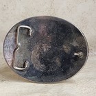 2010 Mnjhsra Rodeo National Qualifier Large Trophy Belt Buckle 4 5  X2 5  Silver
