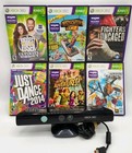Microsoft Xbox 360 Kinect Sensor Bar W  6 Games Bundle  vgc  Tested  Free Ship 