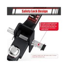 Adjustable Trailer Hitch-tri Ball Mount w  Tow Hook fits 2  Receiver 4-1 2  Drop