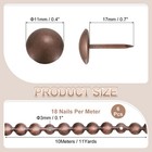 6 Pcs Upholstery Tacks Strips  32 8ft Furniture Decorative Nails  Copper