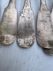 Set Of 5 19th C American Coin Silver Spoons By Wood   Hughes  New York  192 Gram