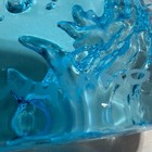 Wyland 2002 Humpback Whale And Calf Blue Glass Sculpture