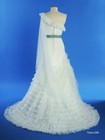 Alfred Angelo Fairy Tale Wedding Dress Disney Princess Tiana 10 White Ruffles