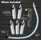 Redrock Gallo Drain Gun- With 5 Unthreaded Co2 Cartridges For A c Gray 