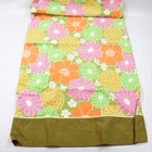 Vintage Flower Power Pillowcases King Size Pink Green Groovy Floral Mod 1970s