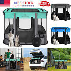 Portable Dog Playpen Crate Fence Folding Pet Play Pen Exercise Puppy Kennel Cage