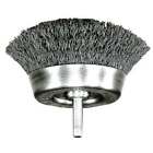 Weiler 90116 Crimped Wire Cup Wire Brush  Stem  1-3 4 
