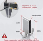 Double Hooks For Shower Door Towel Hooks Brushed Stainless Steel 2pcs - A0062