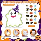 36pcs Halloween Sticky Notes Weird Spooky Notepad Pumpkin Ghost White 