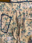 Vintage Bib Apron Pink 1960s Floral Print Artistic Creation Flower Pocket