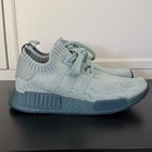 Adidas Nmd R1 Primeknit Running Shoes Women s 8 5 Sea Crystal Lace Up Sneakers