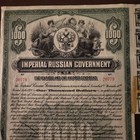 Compplete-imperial Russia Gov t- 1 000 5 1 2  Uncanceled Gold Bond-fully Engrave