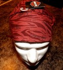 Harley Davidson Red Maroon Skull Cap Doo Du Do Rag Bandana Headwrap 