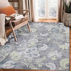  Washable Rugs 5x7 Modern Floral Large Area Rug Abstract Rugs For Under Table 