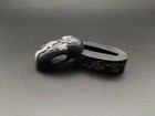 Japanese Fuchi-kashira Copper Afyt06 Copperwork Art Tosogu Nihonto Fittings