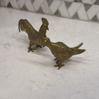 Vintage Miniature Brass Rooster Chicken Figurine Mini Country Farmhouse 2   